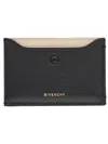 Givenchy Day Card Case In Shiny Leather In Black