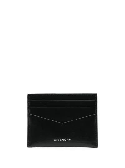 Givenchy Card Holder In Black Classique 4g Leather