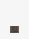 Givenchy Card Holder In Crackled Leather In Multicolor