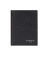 Givenchy Card Holder In Grained Leather In Black