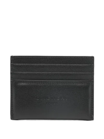 Givenchy Card Holder In Leather With Logo In Black