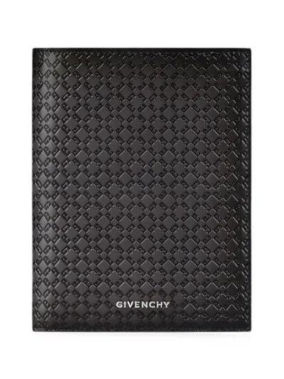 Givenchy Card Holder In Monogram 72 Leather In Black