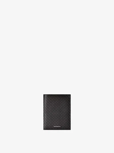 Givenchy Card Holder In Monogram 72 Leather In Black
