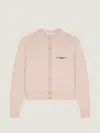 Givenchy Cropped Cardigan In Wool And Cashmere In Neutral