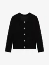 Givenchy Cardigan In Black Wool In Black