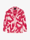 GIVENCHY CARDIGAN IN MOHAIR AND WOOL WITH DRAGON JACQUARD