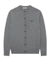 Givenchy Cardigan In Wool And Cashmere In Gray