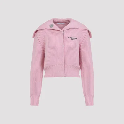 Givenchy Cardigan With Big Collar In Pink