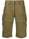 Givenchy Cargo Bermuda Shorts In Green