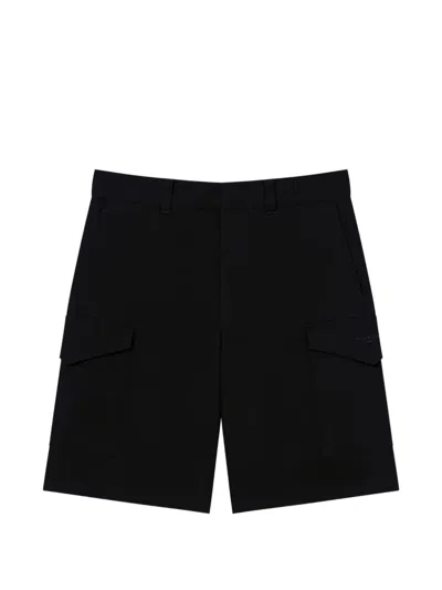 Givenchy Cargo Bermuda Shorts In Cotton In Black
