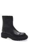Givenchy Cargo Biker Boots In Leather In Black