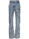 Givenchy Cargo Denim Jeans In Blue