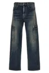 Givenchy Blue Cargo Jeans In Blue