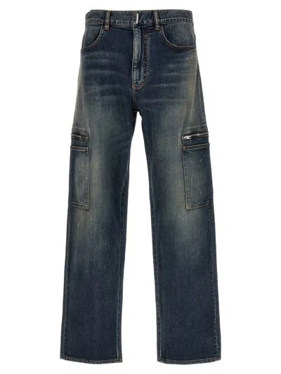 Givenchy Cargo Jeans In Blue
