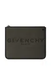 Givenchy Cargo Logo-embossed Pouch In Gray