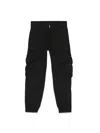 Givenchy Textured Cotton Cargo Pants In Black