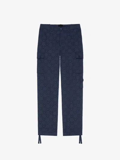 GIVENCHY CARGO PANTS IN MONOGRAM 72 COTTON