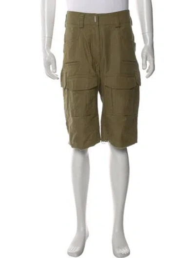 Pre-owned Givenchy Cargo Shorts In Green