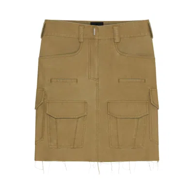 Pre-owned Givenchy Cargo Skirt 'olive Green' | Women's Size 38