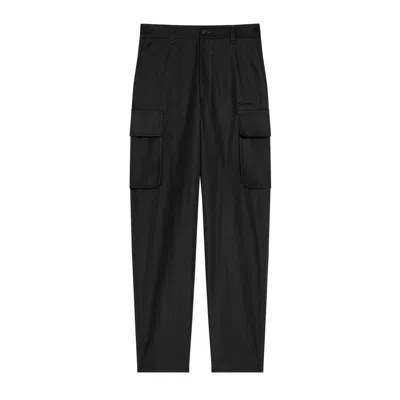 GIVENCHY GIVENCHY CARGO-STYLE BLACK TROUSERS WITH RELAXED FIT