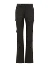 Givenchy Black Flared Cargos Pants In Black