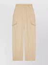 Givenchy Cargo Trousers With Belt Loops And Pockets In Yellow