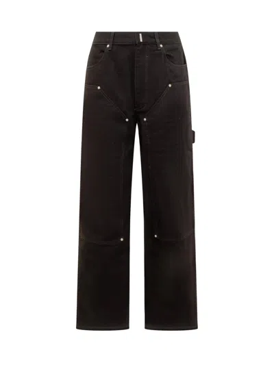 Givenchy Carpenter Jeans In Black Denim