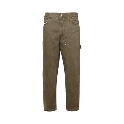 Pre-owned Givenchy Carpenter Denim Trousers 'black/khaki' | Men's Size 37