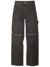 Givenchy Zippered Jeans With Cargo Pockets And Belt Loops In Black