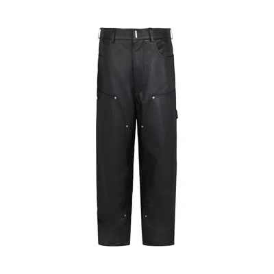 Pre-owned Givenchy Carpenter Leather Pants 'black' | Men's Size 52