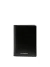 Givenchy Card Holder Black Leather Classique 4g In Beige