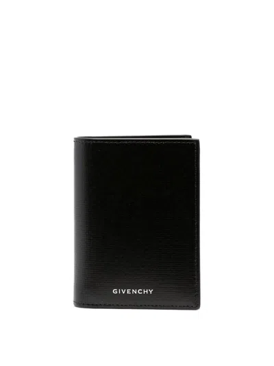 GIVENCHY LOGO-PRINT LEATHER WALLET