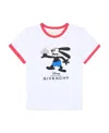 Givenchy Cartoon-print Organic-cotton T-shirt In White