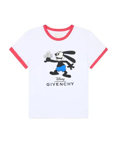 Givenchy Cartoon-print Organic-cotton T-shirt In White
