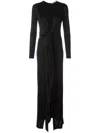 Givenchy Cascading Gown In Black