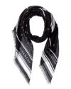Givenchy Cashmere & Silk-blend Scarf In Black