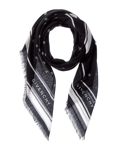 Givenchy Cashmere & Silk-blend Scarf In Black
