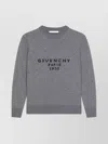 Givenchy Wool And Cashmere Pullover With Paris 1952 Clothing In Gray