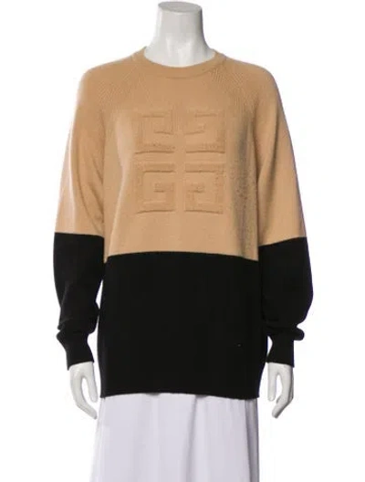 Pre-owned Givenchy Cashmere Colorblock Pattern Sweater