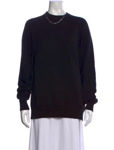 Pre-owned Givenchy Cashmere Crew Neck Sweater In Black