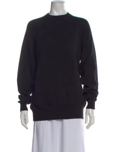 Pre-owned Givenchy Cashmere Crew Neck Sweater In Black