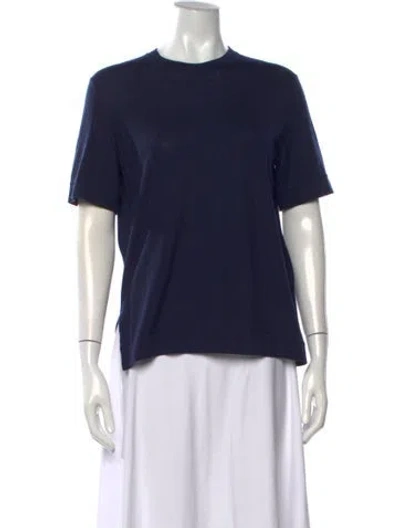 Pre-owned Givenchy Cashmere Crew Neck T-shirt In Blue