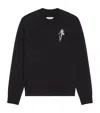 Givenchy Sweater In Wool Knit With Crystal Embroidery In Black