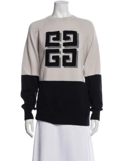 Pre-owned Givenchy Cashmere Graphic Print Sweater In Multi