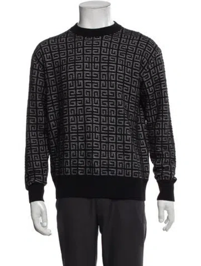 Pre-owned Givenchy Cashmere Graphic Print Sweater W/ Tags In Gray