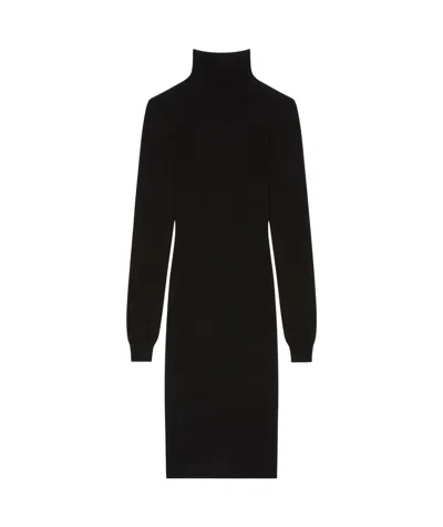Givenchy Cashmere Long-sleeved Dress In Black