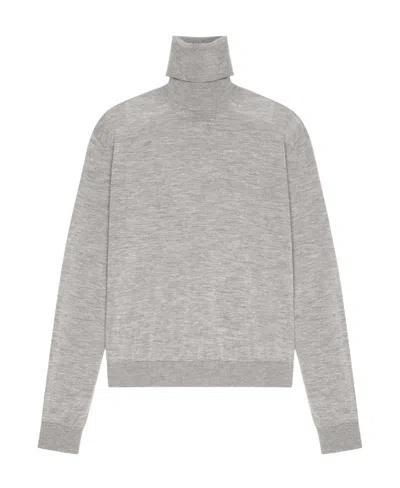 Givenchy Cashmere Long Sleeved Turtleneck Sweater In Gray