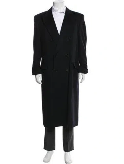 Pre-owned Givenchy Cashmere Overcoat In Black