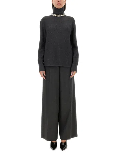 Givenchy Cashmere Pullover With High Neck In Grey