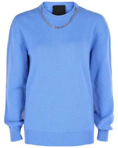 Givenchy Cashmere Roundneck 100% Cashmere Sweater In 91948-cornflower